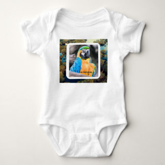 Body em Jersey para Bebês Arara Romper