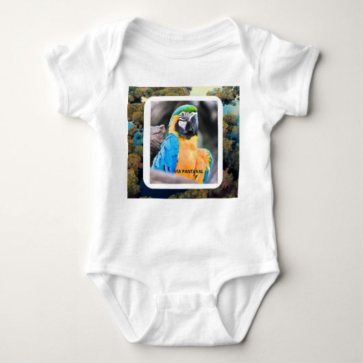 Body em Jersey para Bebês Arara Romper (Voorkant)