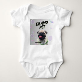 Body em Jersey para Bebês Via Pantanal Pet Romper