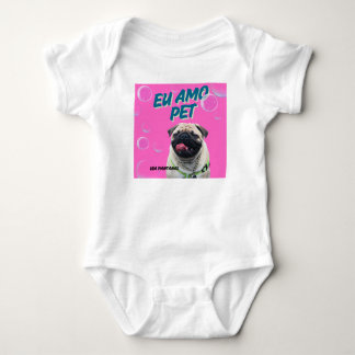 Body em Jersey para Bebês Via Pantanal pet Romper