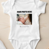 Body for children with photo and customized text romper