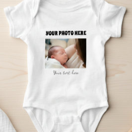 Body for children with photo and customized text romper