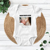 Body for children with photo and customized text romper