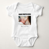 Body for children with photo and customized text romper (Voorkant)