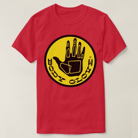 Body Handschoen Terug Print T-shirt (Design voorkant)