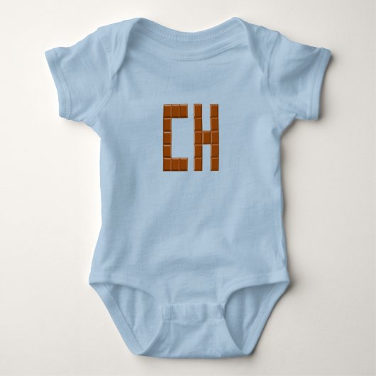 Body jersey bleu CHOCOLAT ZWITSERLAND Romper (Voorkant)