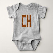 Body jersey gris Bébés CHOCOLAT ZWITSERLAND Romper (Voorkant)