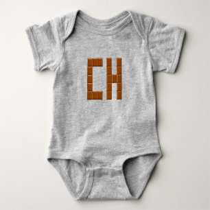 Body jersey gris Bébés CHOCOLAT ZWITSERLAND Romper