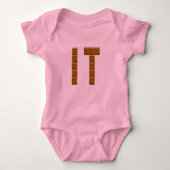 Body jersey rose Bébés CHOCOLAT ITALIË Romper (Voorkant)