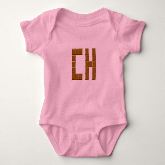 Body jersey rose CHOCOLAT ZWITSERLAND Romper (Voorkant)