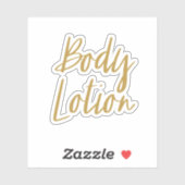 Body Lotion Opslag Sticker (Vel)