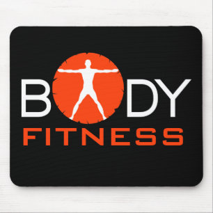 Body Madness Black Fitness Gym Junkie Muismatten