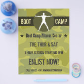 Body Madness Boot Camp Green Camo Fitness Flyers (Enkel)