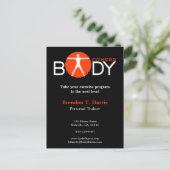 Body Madness Fitness Personal Trainer Briefkaarten (Staand voorkant)