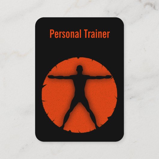 Body Madness Sinaasappel en Black Fitness Instruct Visitekaartje (Achterkant)