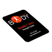 Body Madness Zwart Personal Trainer Flexi Magneten (Rechterzijde)