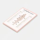 Body Measurement Tracker - Vrouwen Gewichtsverlies Post-it® Notes (Schuin)