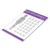 Body Metingen Tracker Notitieblok (Schuin)