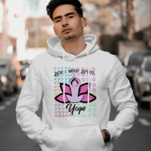 BODY MIND SPIRIT YOGA Meditatie Aasana Hoodie