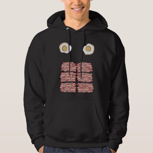 Body of BACON with Eggs  Funny Fitness Keto Diet a Hoodie (Voorkant)