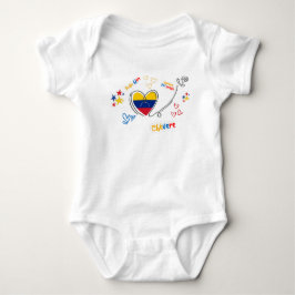 Body para Bebé Venezuela – Corazón con Bandera  Romper