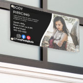 Body PIERCING STUDIO poster flyer Bord Spandoek (Buitenkant Gebouw)