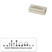 Body Piercing Studio Rubberstempel (Gestempeld)