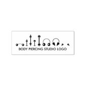 Body Piercing Studio Rubberstempel (Afrduk)