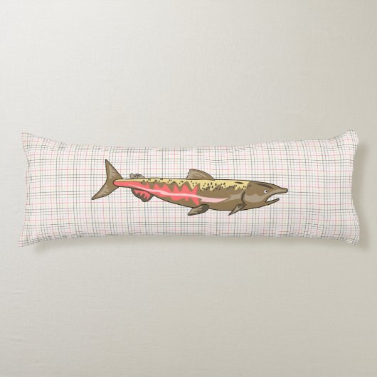 Body Pillow - Chinook Salmon op Pset Lichaamskussen (Voorkant)