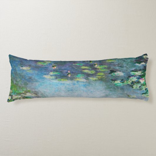 Body Pillow Claude Monet Waterlily Fine Art Lichaamskussen (Voorkant)