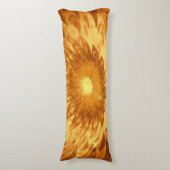 Body Pillow Fantasy Bloemen Geel Lichaamskussen (Voorkant Verticaal)