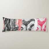 Body Pillow – Friction Lands Abstract Design Lichaamskussen (Voorkant)