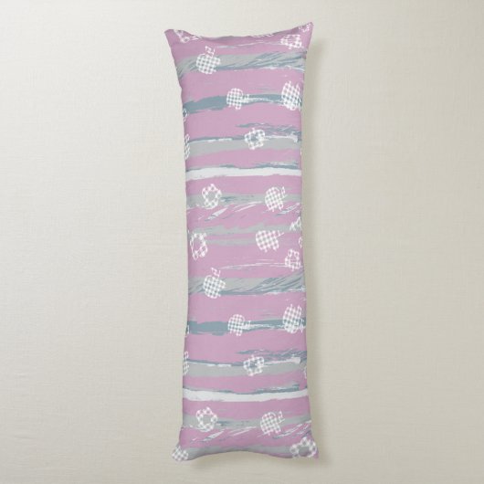 Body Pillow – Gingham Orchard Lichaamskussen (Achterkant (Verticaal))