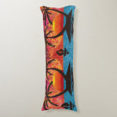 Body Pillow - Tropische eilanden bij zonsondergang Lichaamskussen (Voorkant Verticaal)