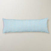 Body Pillow Willa Toile Gingham aqua Lichaamskussen (Achterkant)