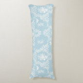 Body Pillow Willa Toile Gingham aqua Lichaamskussen (Voorkant Verticaal)