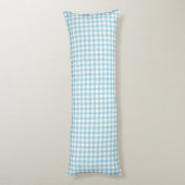 Body Pillow Willa Toile Gingham aqua Lichaamskussen (Achterkant (Verticaal))