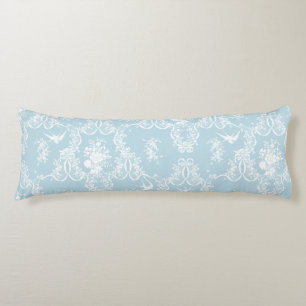 Body Pillow Willa Toile Gingham aqua Lichaamskussen