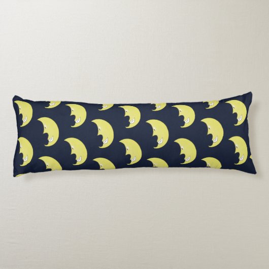 Body Pillow with Smiling Moon Pattern Lichaamskussen (Achterkant)