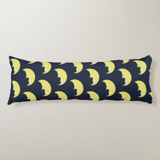 Body Pillow with Smiling Moon Pattern Lichaamskussen (Voorkant)