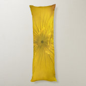 Body Pillow Yellow Bokeh Flower Lichaamskussen (Achterkant (Verticaal))