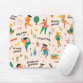 Body Positivity Mousepad Muismat (Met muis)