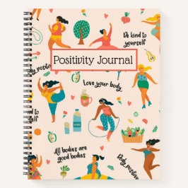 Body Positivity Spiraalschrift Notitieboek