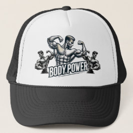 Body Power Gym Muscle Fitness Trucker Hat Trucker Pet