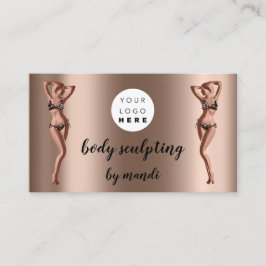Body Sclupting Care Logo QR Gold Bikini Visitekaartje