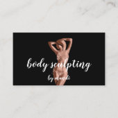 Body Sclupting Massage Logo Roos Gold Bikini QR Visitekaartje (Voorkant)