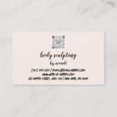 Body Sclupting Massage Logo Roos Gold Bikini QR Visitekaartje (Achterkant)