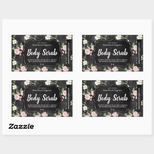 Body Scrub Label Handmade Business (Vel)