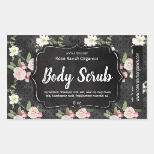 Body Scrub Label Handmade Business
