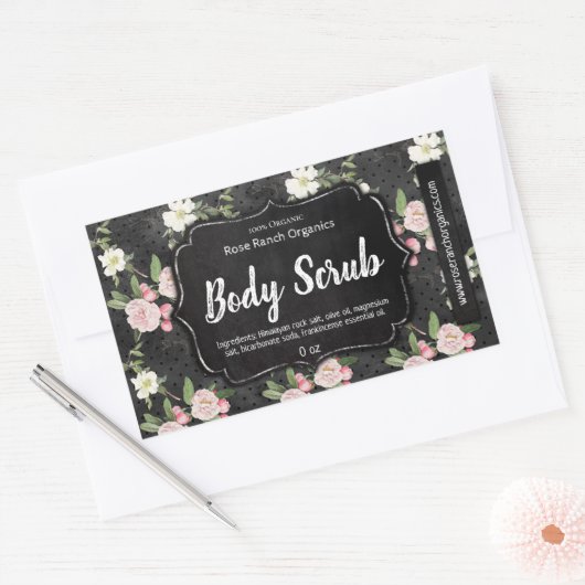  Body Scrub Label Handmade Business (Envelop)